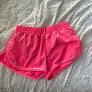 Under Armour Women's Bright Pink Athletic Shorts